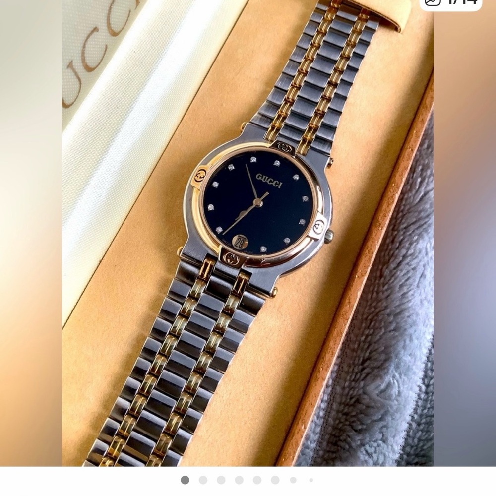 Gucci Two-Tone Gold and Silver Watch
